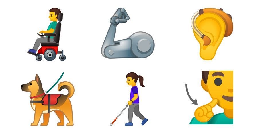 Googledan cinsiyetsiz emoji