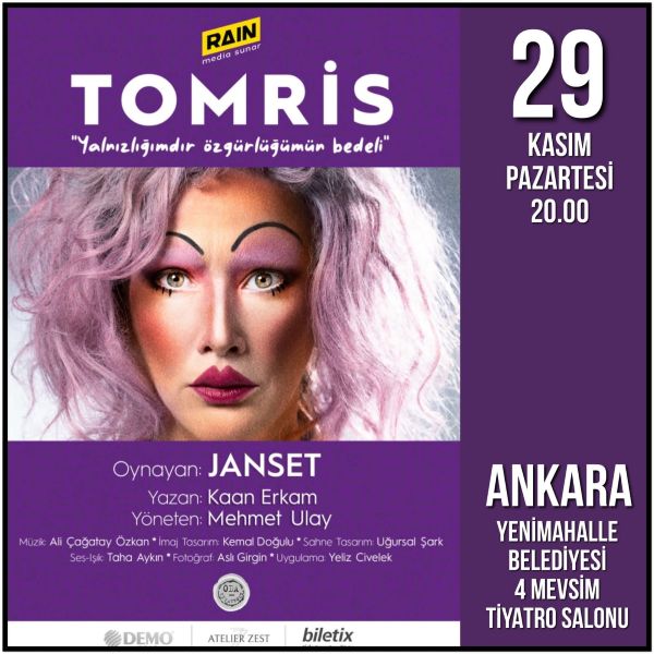 Tomris Ankara 4 Mevsim Tiyatro Salonunda