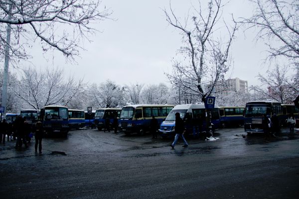 Güvenparktaki minibüs durakları için yeni proje