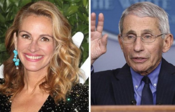 Anthony Fauci, Julia Robertsa konuk oldu