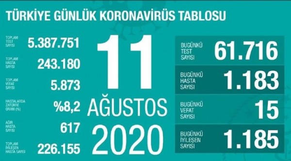 Ağır hasta sayısında artış devam ediyor