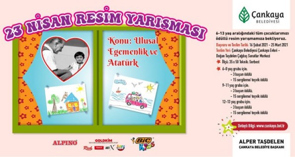 Hayal et özgürleş sloganıyla Ulusal Egemenlik ve Atatürk resim yarışması düzenleniyor