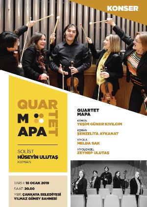 Quartet Mapa Ankaralı müzikseverleri bekliyor
