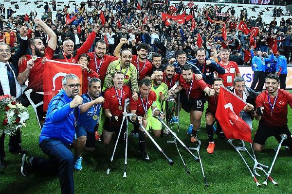 Türkiye Milli Ampute Futbol Takımı Avrupa şampiyonu
