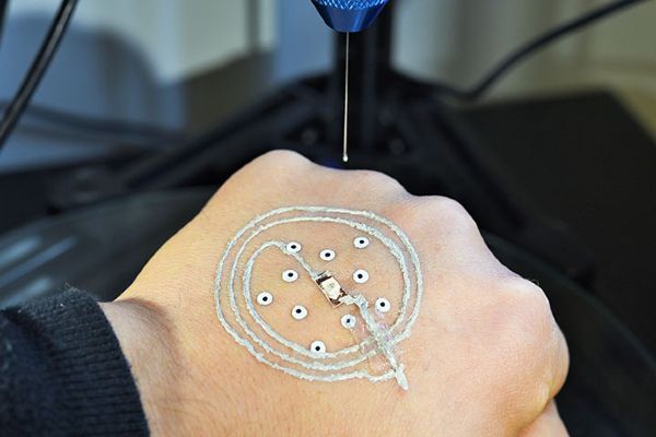 3 boyutlu yazıcı, insan cildine elektronik cihazlar oluşturabiliyor