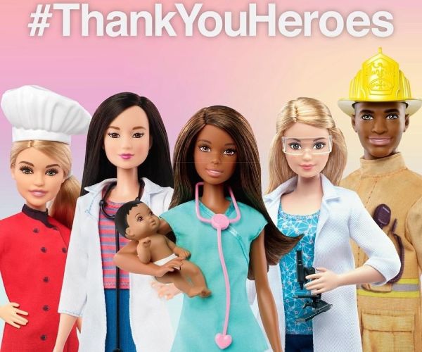 Sağlık çalışanları için Kahraman Barbie projesi...